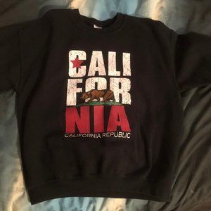 Black California Republic crewneck sweater